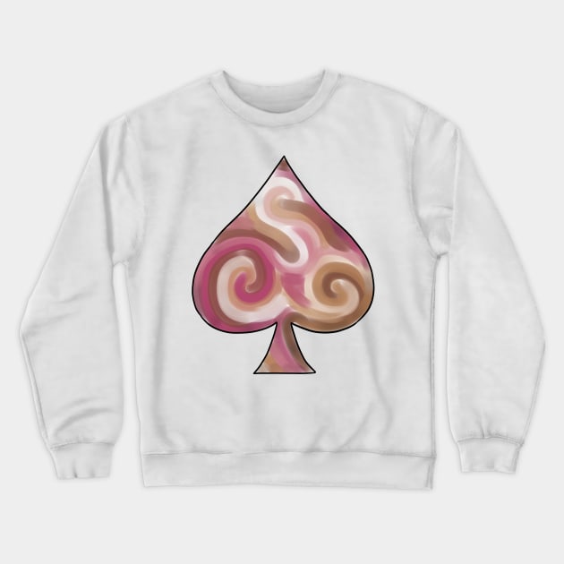 Proud Aces: Bambi Lesbian Crewneck Sweatshirt by Bestiary Artistry